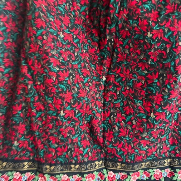 Suttles and Seawinds Reversible Wrap Skirt Floral L - Picture 4 of 10